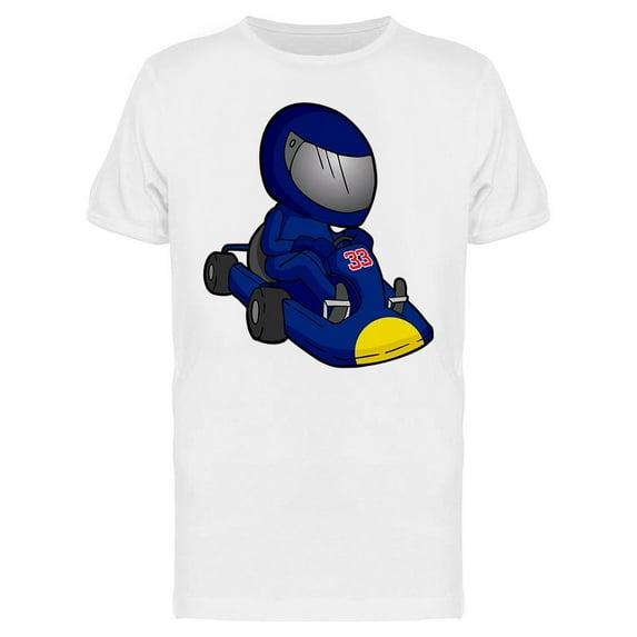 Cartoon Racer T-Shirt Men -Image by Shutterstock, Male Small