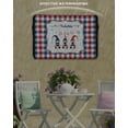 thumbnail image 3 of Independence Gnomes Cerebration Welcome Outdoor TV Cover 60 to 65 Inch Waterproof, Blue Red White Buffalo Plaid 600D Oxford TV Covers with Zipper, Outside Flat TV Screen Protector 58"Wx37"Hx4.5"D, 3 of 7