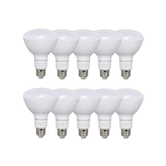 Honeywell LED 9.5 W (65-Watt Equivalent) 2700 Kelvin- 5000 Kelvin Standard Light Bulb 800 Lumens, E26, BR30, Dimmable, 10 Count