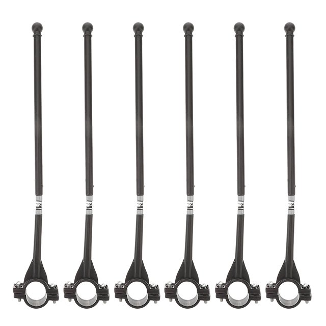 KAKOWELY 6 Pcs Motorcycle Flag Poles Bicycle Flag Pole Holders Bracket Auto Flagpole Rear Luggage Rack Mount Flag Poles Accessory Car Flagpole,11.02X"X1.77"X0.55"