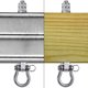 thumbnail image 5 of Colgador giratorio BeNeLabel Wood Beam e I-Beam, 6 unidades, acero inoxidable, 5 of 8