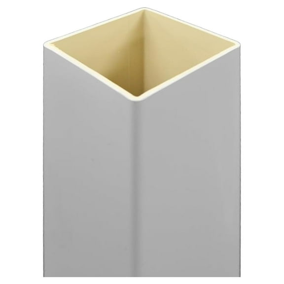 6x6 Post Sleeve – Weatherproof Premium Outdoor Vinyl Post Cover for Lasting Durability and Easy Installation on Decks, Patios, Porches or Mailbox Posts (6" x 6" x ", White) 48'' Length