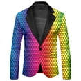 thumbnail image 4 of NAFUU Men's Suits Mens Rainbow Suits Slim Fit Blazer Jacket And Pants Set Tie-Dye Printed Sports Coats Suit Pants Party Outfits Stylish Sweatsuit Outfits, 4 of 6