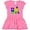 Raspberry with Polka Dots, variant on Inktastic Cute Colorful Train Girls Baby Dress