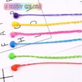 thumbnail image 4 of 24 Pcs Extensions de Cheveux pour Enfants avec Pinces à Cheveux, Extensions de Tresses Néon à Clipser, 4 of 5