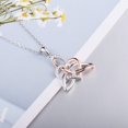 thumbnail image 3 of Collar MONBO Celtic Trinity Knot 925S de plata para mujer, 3 of 7