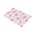 thumbnail image 2 of MKHERT Tropical Flamingos Animal with Grey Chevron Doormat Rug Home Decor Floor Mat Bath Mat 30x18 inch, 2 of 3