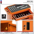 thumbnail image 6 of 5-Drawer Rolling Tool Chest, Removable High Capacity Toolbox Organizers, Lockable Tool Box Tool Storage Cabine with Drawers and Wheels for Workshop and Warehouse (Orange), 6 of 7