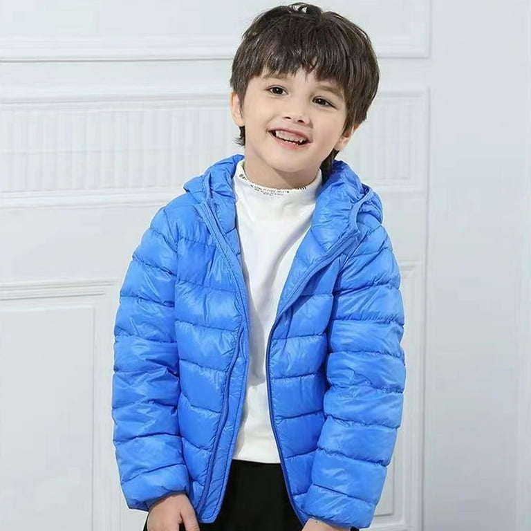 Esaierr Boys Girls Winter down Cotton Coats for Kids Toddler Teen 1 16Y Winter Hooded Lightweight Warm Cotton Jacket Big Boys Girls down Puffer Jackets Walmart