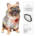 thumbnail image 3 of Cauagu Daisy and Ladybug Pattern Winter Pet Hoodie Sweatshirts- Dog Hoodie Sweater with Leash Hole - Cute Dog Hoodie - Pet Clothes Puppy Cat Custume -XX-Large, 3 of 8