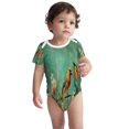 thumbnail image 2 of Yiaed Retro Birds Print Infant Climbing Short Sleeve Onesie One-Piece Baby Bodysuit Clothes 0-12 Months -6 Months, 2 of 6