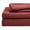 Brick Red, variant on PURE ERA Duvet Cover Set Queen Size 100% Jersey Cotton Reversible Ultra Soft Stretchy Solid Pink Chocolate Brown (1 Duvet Cover 2 Pillow Shams)