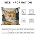 thumbnail image 5 of SHANXI Throw Pillow Covers Cat Pillow Cases Animal Kitty Pillowcase  Cushion Cover for Couch Bed Sofa Patio Car 22x22in, 5 of 5
