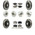 thumbnail image 1 of Transit Auto Front Rear Hub Bearings Assembly Coated Disc Brake Rotors and Semi-Metallic Pads Kit (10Pc) for Car 2014 Volkswagen Beetle R-Line GSR with 2.0L with 272mm Diameter Rotor - KBB-116725, 1 of 2
