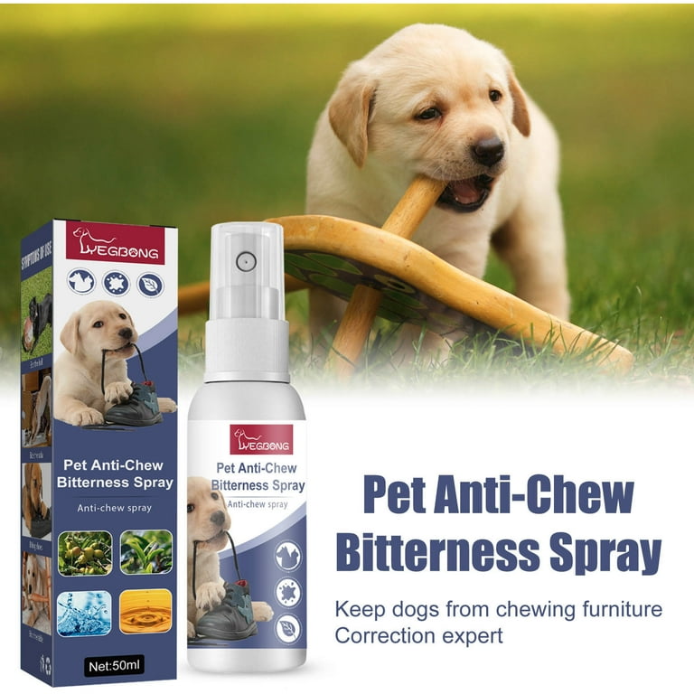 Bitter Apple Spray for Dogs to Stop Chewing, Nature Safe No Chew