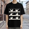 thumbnail image 3 of Black T Shirts for Men, Chickens With Tools And Stethoscope, Graphic Mens Graphic Tees, 24936666,L, 3 of 8