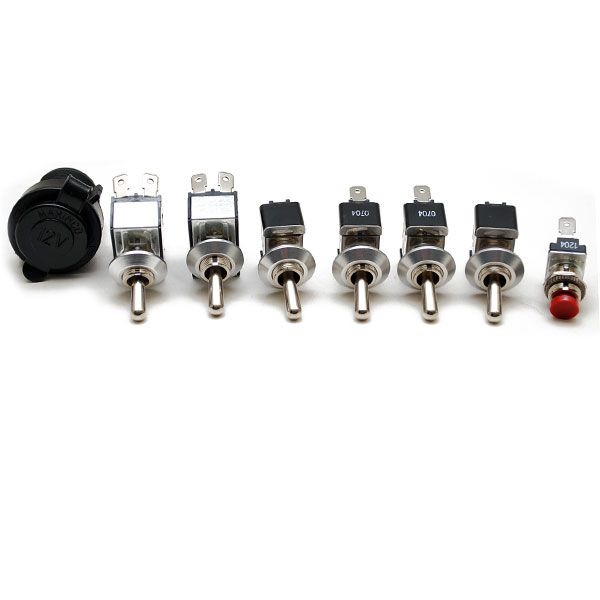 Bass Pontoon Boat Toggle Switch Set Carling (Set of 8)