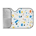 thumbnail image 2 of ZICANCN Car Sun Shades Front Windshield, Orange Blue Terrazzo Form Automotive Front Window Sun Shield Visor, Medium Size, 2 of 9