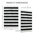 thumbnail image 5 of Kll Black And White Stripes Wall Plate,Gloss Finish,Standard Size 1 - 5" X 3", Polycarbonate Thermoplastic,Electric Receptacle Plug Covers, 5 of 8