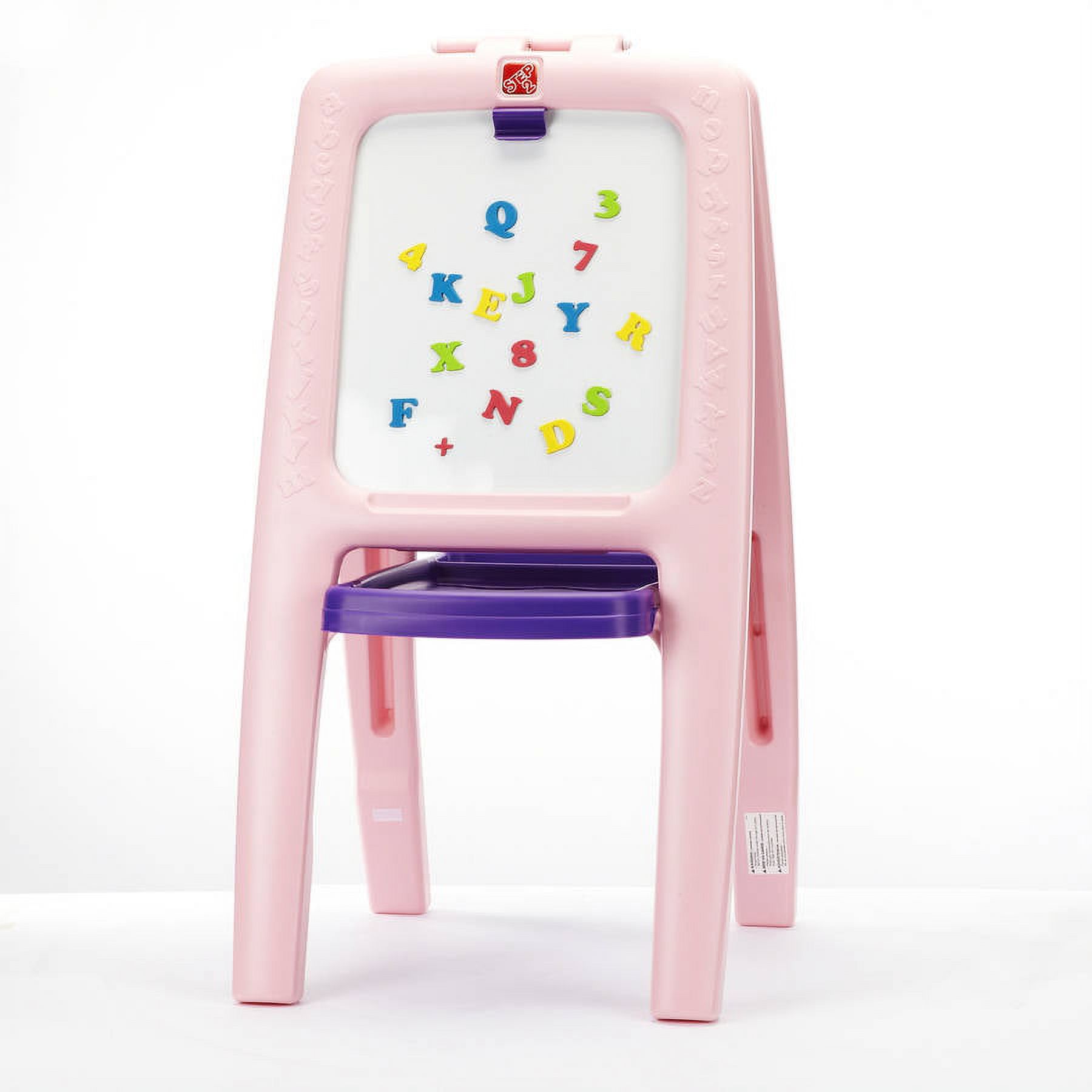 Step2 Easel for Two, Pink Chalk and White Boards With 77 Piece Art Kit - image 5 of 5