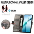 thumbnail image 3 of Dteck Wallet Case for Google Pixel 10A 2026, RFID Blocking 3 Card Holders Kickstand Shockproof Leather Flip Folio Cover,Gray, 3 of 5