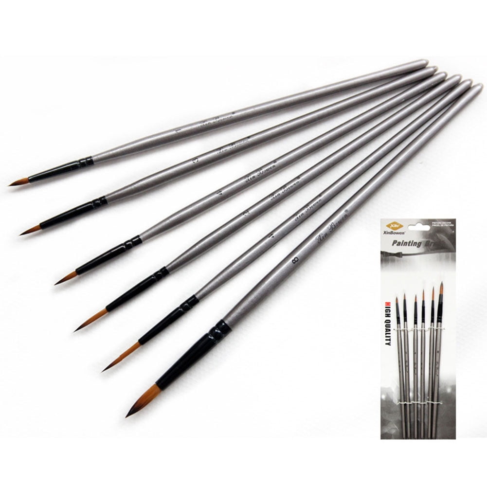 6Pcs Nylon Line Drawing Pens Professional Fine Detail Painting Brushes
