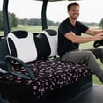 thumbnail image 3 of Uorisanigo US Flag Golf Cart Seat Covers Soft Golf Style Golf Cart Seat Towel Blanket Universal Fit for 2 Person Seats Golf Carts, Easy to Intall Golf Cart Accessories with Storage Pockets, 3 of 7