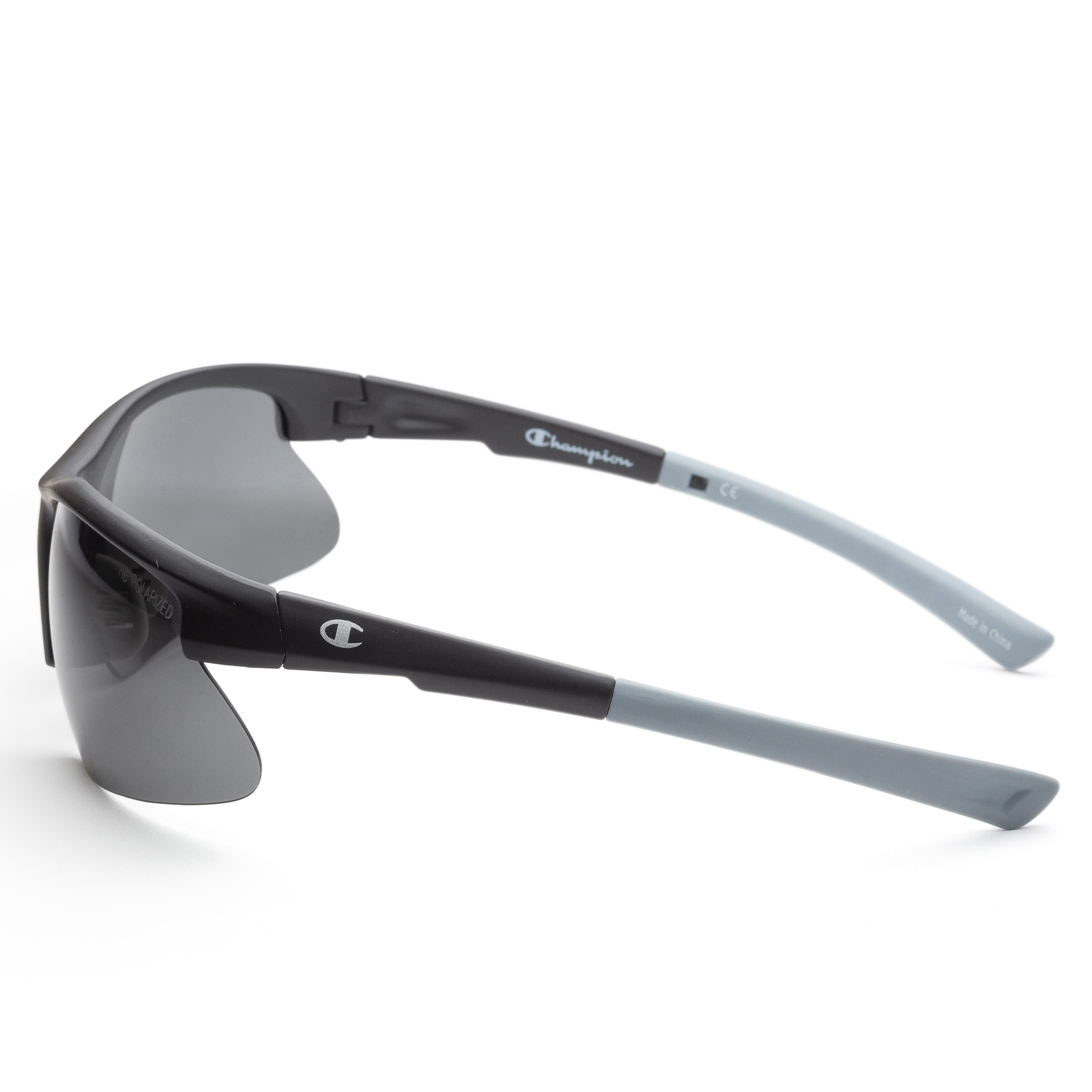 Champion Men’s C-Tech Semi-Rimless Sport Wrap Sunglasses Matte Black CU512801