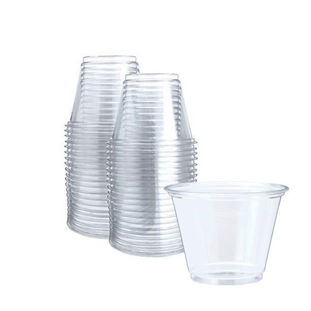 9oz Crystal Clear PET Plastic Cups (Case of 1000) (9oz)