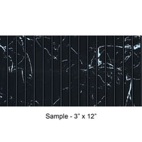 MG-2017 Mini Tambour Wood Slat Walls Sample 3 in x 12 in, Black Marble - 1 Piece
