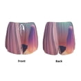 thumbnail image 3 of Balery Dreamy Moonlit Window Pantalones cortos deportivos para mujer con forro y dos bolsillos, elásticos, para entrenamiento, gimnasio, yoga-Medium, 3 of 7