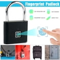 thumbnail image 1 of Fingerprint Padlock Door Lock Smart Biometric Cabinet Luggage Suitcase Micro USB, 1 of 8