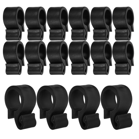 FRCOLOR 50Pcs Irrigation Hose Clamps Plastic Hose Tube Clips Irrigation Garden Tube Clamps