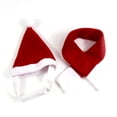 thumbnail image 1 of Greeniant Conjunto de bufanda de gorro de Papá Noel, disfraces de Navidad para mascotas, Collar de cachorro de vacaciones, accesorio térmico para gatito, Ropa para mascotas Greeniant PT003708-00, 1 of 1