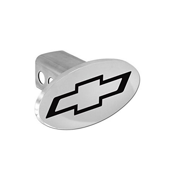 Chevy Black Bowtie 2012-2016 Engraved Chrome Plated Trailer Hitch Cover (2 inch Post)
