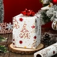 thumbnail image 6 of HOMERAL 3D Embossed Christmas Wrapping Paper Roll with Foil Shine for Christmas - 17 In x 33 Ft, 6 of 6