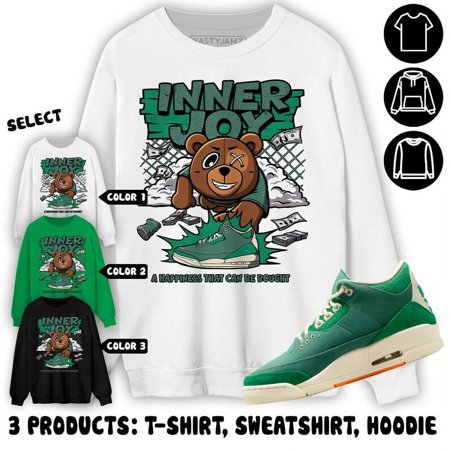 AJ 3 Nina CN Abney Unisex T-Shirt, Sweatshirt, , Inner Join BER, Shirt In Irish Green To Match Sneaker