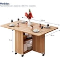 thumbnail image 4 of Mesa Comedor Plegable Bluelander De Madera, 4 of 5