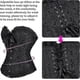 thumbnail image 2 of Women's Overbust Sweetheart Lace Up Plastic Bones Corset Bustier Top, 2 of 5