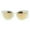 silver peach, variant on Luxury Womens Floral Die Cut Metal Brow Cat Eye Sunglasses Silver Mirror