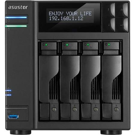 Asustor AS6404T NAS Server 0 GB Black (Best Nas For Plex Server)