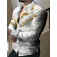 thumbnail image 1 of Camisa de lujo de moda 2024 para hombre, estilo social, con botones, estilo informal, con estampado occidental, cárdigan de fiesta para hombre, tallas grandes S-6XL, 1 of 6