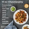 thumbnail image 4 of Instant Pot Duo Crisp 11 en 1: freidora de aire y olla a presión eléctrica con tapas multicocina que fríe, cocina al vapor, cocina a fuego lento y deshidrata. Incluye aplicación gratuita con más de 80, 4 of 5