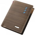 thumbnail image 3 of Cartera horizontal duradera de PU para hombre con ranuras para tarjetas, 3 of 5