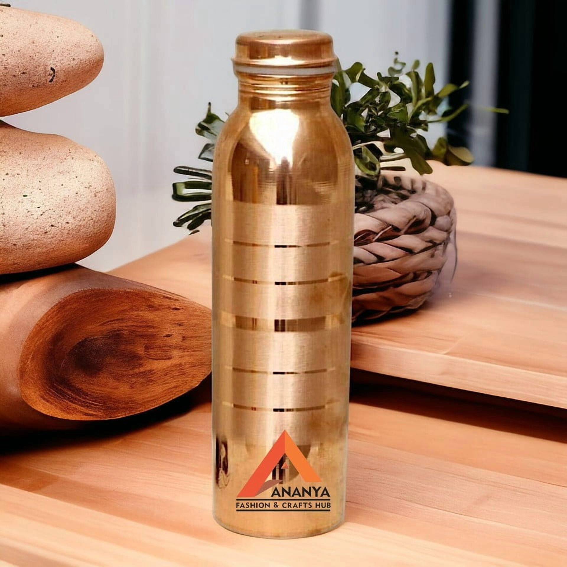 Copper Water Bottle Silvertouch Finish Water Vacuum Flask Health Benefits 1 Ltr For Ayurveda Health Benefits