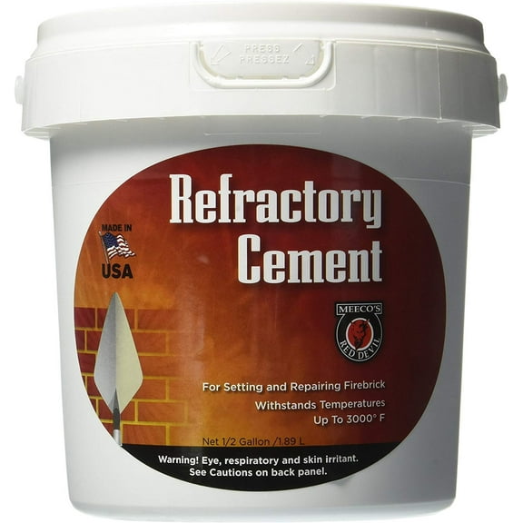 MEECO'S RED DEVIL 610 Refractory Cement - Indoor Use Only