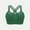 Green, variant on High Impact Sport Bra for Women Wireless Mesh Underwear Sexy Criss-Cross Back Stretchy Athletic Outfies