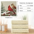 thumbnail image 3 of 6PCS Dish Towels and Dish Cloths Reuseable Dishcloths Sets for Washing Dishes, Cooking, Baking Size 11" x 11" Bird and Snow-covered Trees, 3 of 9