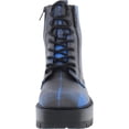 thumbnail image 3 of Guess Womens Fearne Faux-Leather Platform Combat & Lace-up Boots, 3 of 3