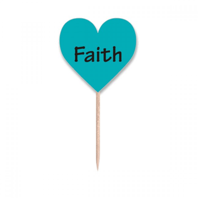 Palabra Cita Inspiradora Unbranded Etiqueta del Corazón de la Bandera del Palillo de Dientes 3,5 cm x 2,5 cm